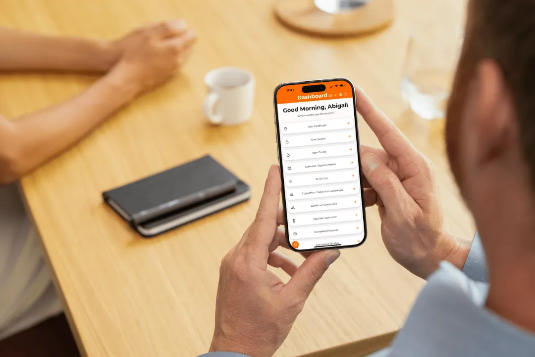 gas certificate app - for gas engineers